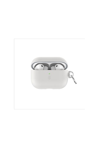 Apple Uyumlu AirPods Pro 3 Wiwu Hc-201 Parmak İzi Bırakmayan Deri Kılıf Bej Bej