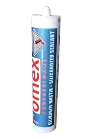 Omex Silikonize Mastik 450 Gr Beyaz 30 Adet Beyaz