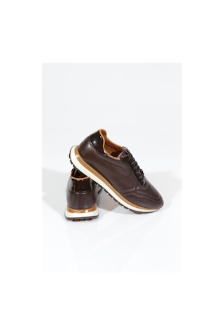 Dgn 800 Erkek Sneakers Ayakkabi Kahve Rugan