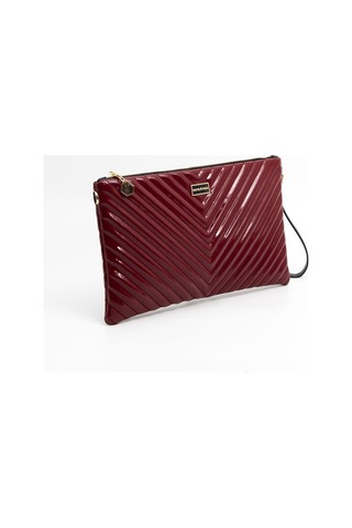 Silver Polo Sp1034 Kadın Portföy & Clutch Kapitone V Rugan Bordo-rugan Bordo