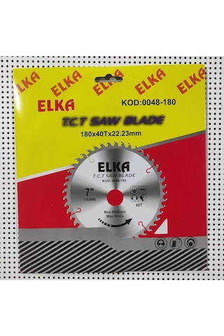 Elka Elmas Suna Kesme Testeresi 180 X 40 T X22.23 Mm Daire Testere 8500 Rpm Kod:0048-180