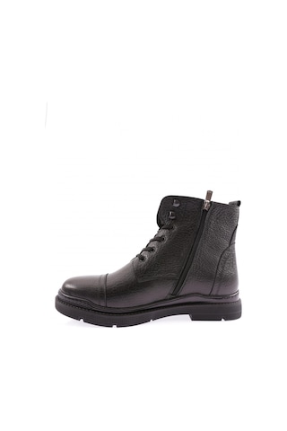 Dgn 2509-1 Erkek Bağcikli Fermuarli Sneakers Bot 2509-1-1585-R1534 Siyah