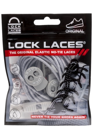 Locklaces Lock Laces Akıllı Esnek Bağcık - Bağlama Gerektirmeyen Kilitli Ayakkabı Bağcığı Ayarlanabilir Beyaz