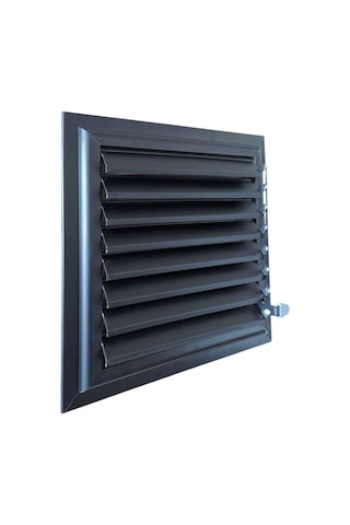 Antrasit Gri Alüminyum 35x35 Cm Menfez Banyo Havalandırma Menfezi