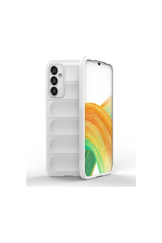 Gld-spt- Newface Samsung Uyumlu Galaxy M34 5g Kılıf Optimum Silikon - Krem