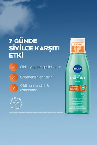 Skin Clear Yüz Temizleme Jeli 150 Ml + Derma Skin Clear Sivilce Karşıtı Tonik 200 Ml