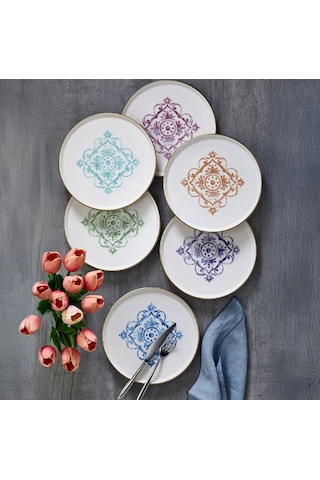 Fecra Miras 6 Parça Pasta Tabağı Seti