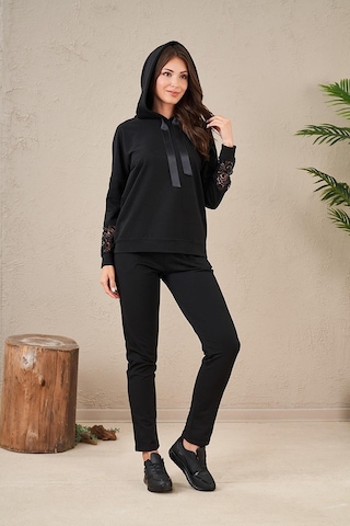 Pjs 23573 Kadın Kapüşonlu Eşofman Takım 001