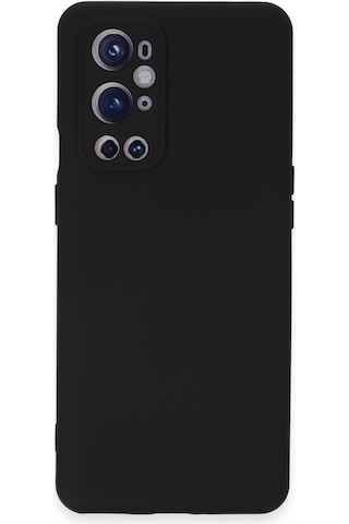 Cosmotex Newface One Plus 9 Pro Kılıf Nano İçi Kadife Silikon - Siyah Sıyah