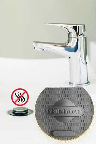 Tineke Lavabo Kötü Koku Giderici Önleyici Silikon Mat Sızdırmaz Lavabo Tıkacı Lavabo Tıpası Evye Kapağı Gri Diğer