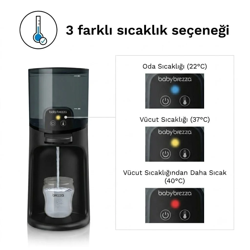 Baby Brezza Instant Warmer Bebek Mama Suyu Otomatı Ve Biberon Suyu Isıtıcısı Siyah
