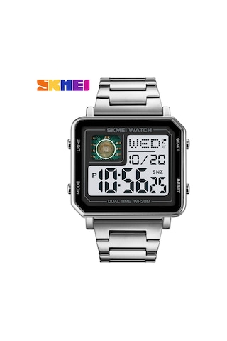 Skmeı 2033 Spor Saatleri Geri Sayım Çift Zamanlı Saat Alarm Saati Kronograf Masa Dijital Saatler 30 Metre Su Geçirmez Saat Çok Renkli