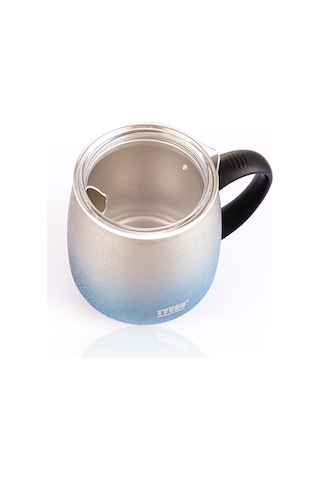 Tyeso Napoli Mug Vakumlu Paslanmaz Termal Kapaklı 355 Ml-Mavi
