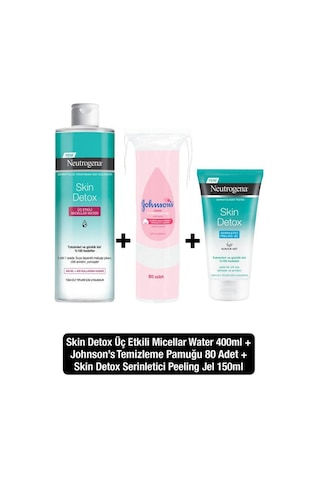 Neutrogena Skin Micellar Water 400 ML + Serinletici Peeling Jel 150 ML