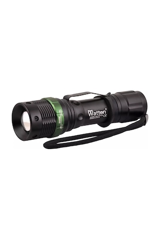 Zoomlu Oto Şarjlı El Feneri Watton Wt-012 Senalstore Siyah