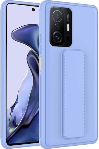 Xiaomi Mi 11t Pro 5g Kılıf Zore Qstand Kapak Lila