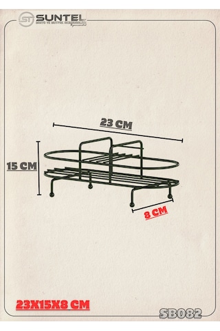 Suntel Metal Standlı Sıvı Sabunluk Sıvı Sabun Aparatları Hariç Beyaz