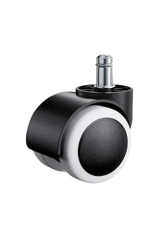 Sandofis Ofis Koltuğu Tekerleği,siyah Beyaz,50 Mm, Pim Çapı 11 Mm,evrensel Değiştirilebilir Mobilya Tekerlekleri Diğer