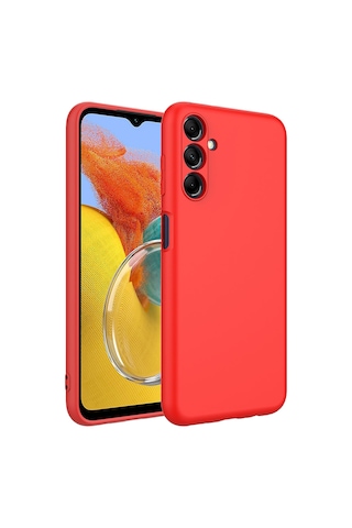 Zore Galaxy Uyumlu M14 Kılıf Mara Lansman Kapak - Kırmızı Kirmizi