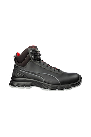 Puma Safety Condor Mid Siyah Çelik Burunlu Nubuk Deri İş Ayakkabısı S3 Src Esd 37 Numara
