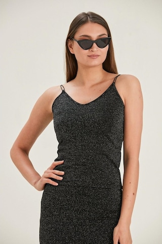 Alexandergardı Parıltılı Askılı Bluz (B22-23400)