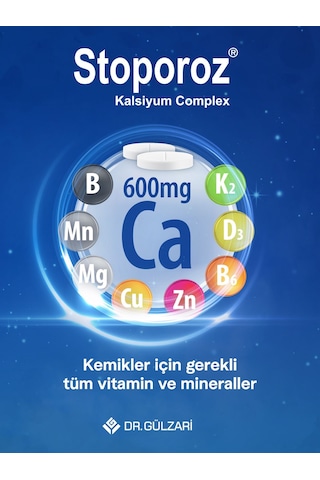 Dr. Gülzari Stoporoz Kalsiyum Kompleks 60 Tablet