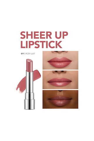 Flormar Nemlendirici Parlak Ruj (Pembe) - Sheer Up Lipstick New - 011 Rosy Lust - 8682536012096
