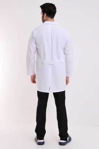 Doktor Öğretmen Erkek Önlük Ara Boy Ceket Yaka - 171 Beyaz-6530-171 Beyaz