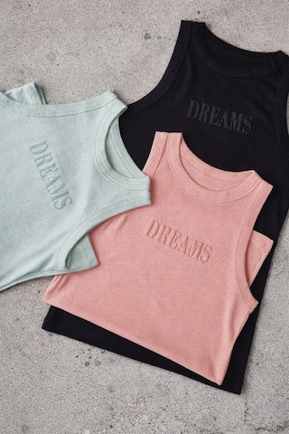Demirsa Boutique Halter Yaka 3'lü Siyah, Yeşil Ve Pudra Modal Kaşkorse Kadın Atlet Siyah-yeşil-pudra