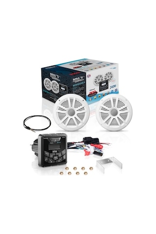 Boss Audio Systems Mckgb450W.6 Usb Aux Girişli Bluetoothlu Hoparlörlü Marin Teyp Seti