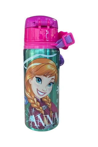 Frozen Lisanslı Beslenme Seti Çelik Matara Ve Beslenme Çantası Elsa & Anna Desenli Pembe