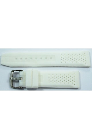 Lacost Model Silikon Saat Kordonu Beyaz 22Mm Slikon Saat Kayışı