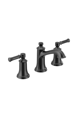 Moen T6805bl Dartmoor İki Kollu Geniş Banyo Musluğu, Valf Gerekli, Mat Siyah