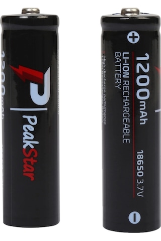3.7 V 1200 Mah Şarj Edilebilir  18650 Turbo Model Li-ion Şarjlı Pil