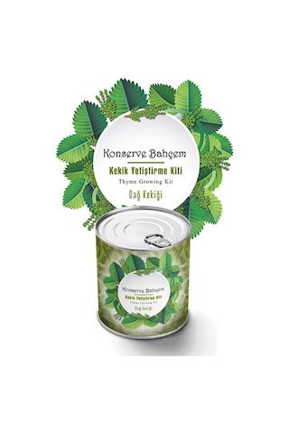 Konserve Bahçem Kekik Tohum Dağ Kekiği Yetiştirme Kiti
