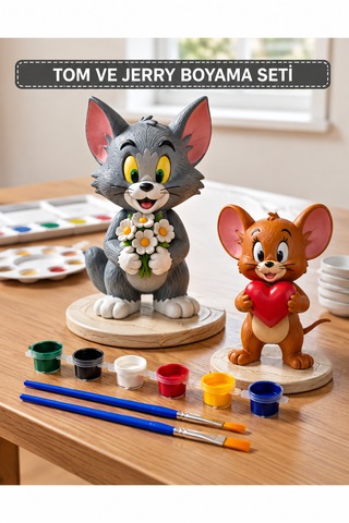 Tom Ve Jerry Boyama Seti Eğitici Boyama Ve Hobi Seti2