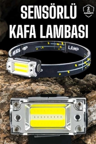 Kafa Lambası Kamp Feneri Balıkçı Feneri Başlıklı Suya Dayanıklı Çok Renkli 16531286