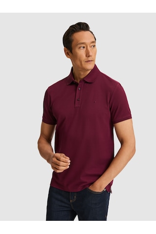 Cacharel Erkek Bordo Tişört Basic 50320657-vr014 Kirmizi