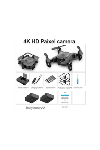 4k Kamera & 2 Bataryalı Mini Drone Süper Akıcı Görüntü, Uzatılmış Uçuş Süresi Kompakt & Yüksek Performans