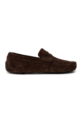 Deery Erkek Hakiki Süet Kahverengi Penny Loafer - E0920mkhvc01