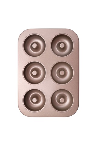 Adet Donut Pişirme Tepsisi Karbon Çelik Donut Kalıbı Tabak Poşet Kalıbı Altın