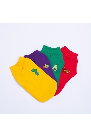 Yeşil Avocado Avokado Nakışlı Esnek Kedi Köpek Sweat- Kedi Köpek Kıyafeti