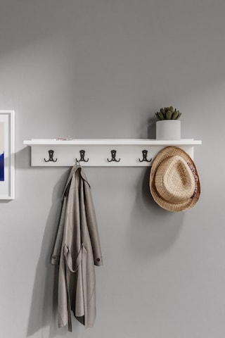 Portmanto Duvar Askılığı Elbise Askılığı Beyaz 85 Cm