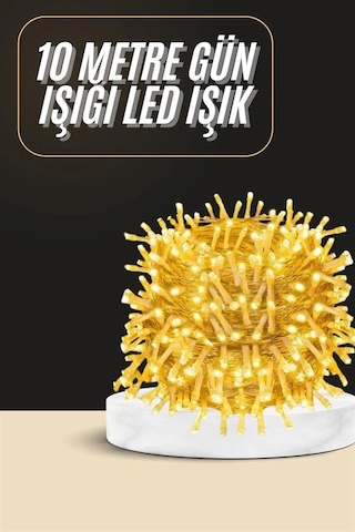 Mey İthalat 10 Metre Günışığı Led Işık Fişli Dekoratif Ortam Aydınlatması 3 Modlu Led Şerit Işık Diğer 82280325