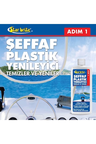 Starbrite - Şeffaf Plastik Çizik Giderici - 1. Adım 237 Ml : Sararmış Ve Çizilmiş Plastiklere İlk Günkü Netliğini Geri Verin