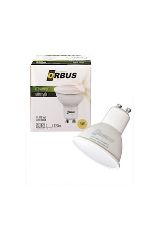 Orbus Orb-5W Gu10 300Lm 15.000 Saat Led Sarı Işık Orbus Orb-5W Gu10 300Lm 15.000 Saat Led Sarı Işık