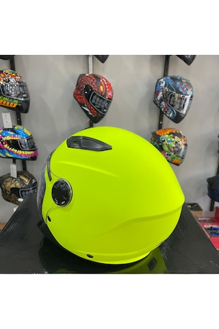 Free-M FR-205 Çocuk Yarım Kask Sarı