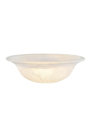 Aspen Creative 25016-65-1, Sıva/yarı Gömme Montaj Alabaster Cam Gölge, 1/2 İnç Orta Delik, 11-3/4" Çap X 3-7/8" Yükseklik