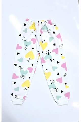 Kalpli Kız Çocuk Pijama Takım KREM Krem