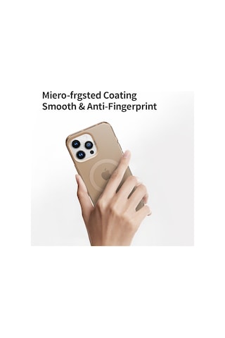 Rock Apple Uyumlu iPhone 16 Pro Matte Magsafe Silikon Kılıf Siyah